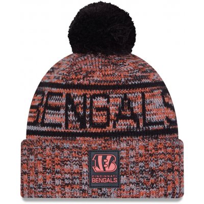 New Era Pánská zimní čepice Cincinnati Bengals NFL 2025 Sideline Sport Knit Černá a oranžová – Hledejceny.cz