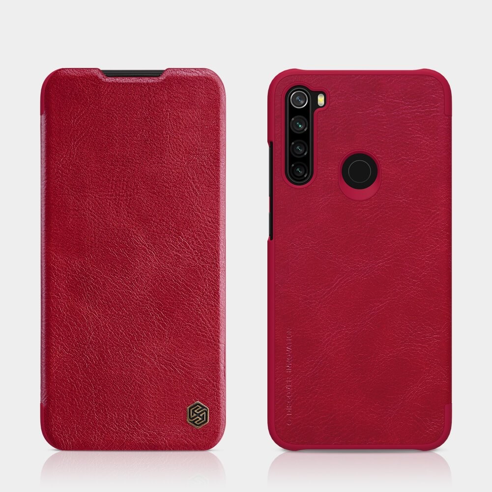 Pouzdro Nillkin Qin Book Xiaomi Redmi Note 8 Red