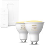 Philips HueWA 4.3W GU10 2P EUR + Hue Dimmer Switch EU/UK v2 – Zboží Živě