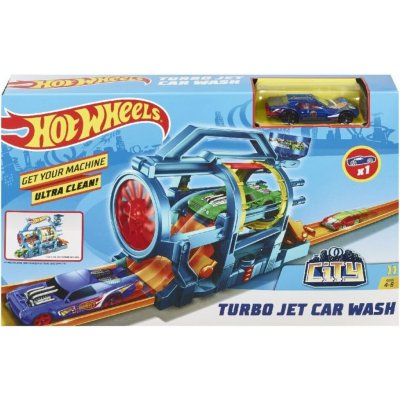 Hot Wheels Herní set Dráha s autíčkem Turbo Jet Car Wash – Zbozi.Blesk.cz