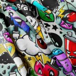 IMPAR Strukturovaná tkanina – Graffiti – Hledejceny.cz