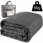 Ruhhy 19533 Zátěžová přikrývka antistresová 6 kg šedá 150x200 – Zboží Mobilmania