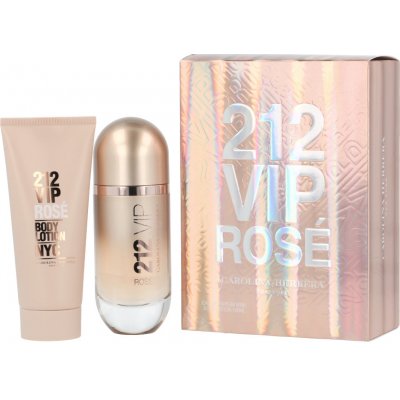 Carolina Herrera 212 VIP Rose EDP 80 ml + tělové mléko 100 ml dárková sada – Hledejceny.cz