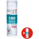 Cannabellum CBD pleťový krém s kyselinou hyaluronovou 30 ml + CBD čistící gel na ruce 50 ml dárková sada