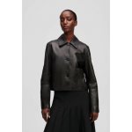 BUNDA KARL LAGERFELD PATCH POCKET LEATHER JACKET BLACK – Zbozi.Blesk.cz