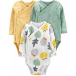 CARTER'S Body dlouhý rukáv Veggies neutrál LBB 3ks – Zboží Mobilmania