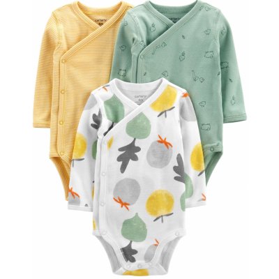 CARTER'S Body dlouhý rukáv Veggies neutrál LBB 3ks – Zboží Mobilmania