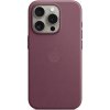 Pouzdro a kryt na mobilní telefon Apple iPhone 15 Pro FineWoven Case MagSafe Mulberry MT4L3ZM/A