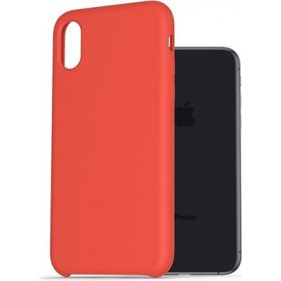 AlzaGuard Premium Liquid Silicone Case iPhone X / Xs červené