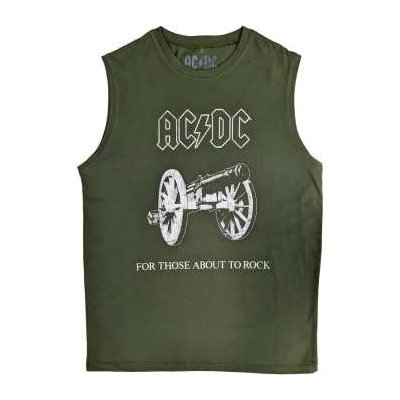 Ac/dc Unisex Tank T-shirt: About To Rock – Zboží Mobilmania