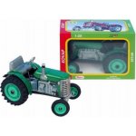 Kovap Traktor Zetor zelený na klíček kov 14cm 1:25 – Zboží Dáma