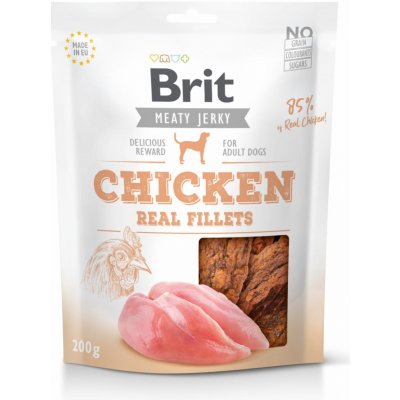 Snack BRIT Jerky Chicken Fillets 200 g – Zboží Mobilmania