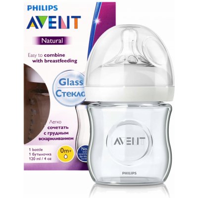 Philips Avent lahev Natural čiré sklo 120 ml – Sleviste.cz