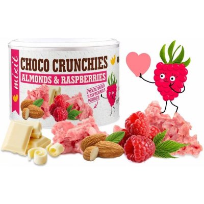 Mixit Crunchies - Malinové čokohrudky s mandlemi 140 g – Zbozi.Blesk.cz