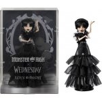 Mattel Monster High X Wednesday Addams v černých šatech Rave’N HXJ03 – Zboží Dáma