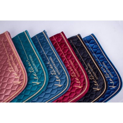 KenTaur Sada podsedlová dečka a čabraka Samet světle modrá – Zboží Mobilmania