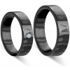 Prsteny Savicki Snubní prsteny karbon ploché SAVCR200 6 CR200 6