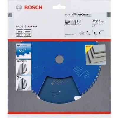 Bosch Accessories 2608644345 Průměr: 210 mm Počet zubů (na palec): 6 Tloušťka:1.6 mm Sägeblatt – Zboží Mobilmania