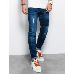 Ombre Clothing pánské džíny Skinny Fit Nisire modrá P1063