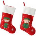 Pro-Tech shop Vánoční ponožka na dárky elf 46cm červená 69897 – Hledejceny.cz