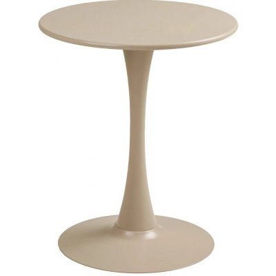 Nordic Living kovový zahradní bistro stolek Leira 60 cm Béžový – Hledejceny.cz