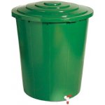 Plastime sud na dešť. vodu 200l plastový, s kohoutkem + víko – HobbyKompas.cz