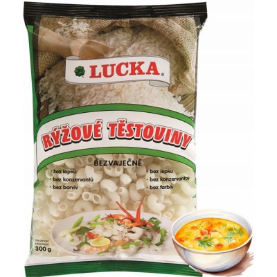 LUCKA rýžové těstoviny bezlepková kolinka 300 g – Zboží Dáma