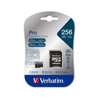 Verbatim MicroSD 256GB 47045 – Zboží Mobilmania