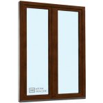 Kömmerling balkonové dveře 70 AD O+OS klapačka levé tmavý dub/tmavý dub 150 x 230 cm jednostranná klika + madýlko + PVC rám – Hledejceny.cz