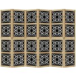 vidaXL Paraván 6dílný hnědý a černý masivní dřevo pavlovnie – Zboží Dáma