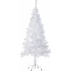 tectake Umělý vánoční stromek přírodní s kovovým stojanem 150 cm 310 tipů bílý
