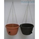 PLASTKON květináč Marina 25 cm hnědý – Zboží Dáma