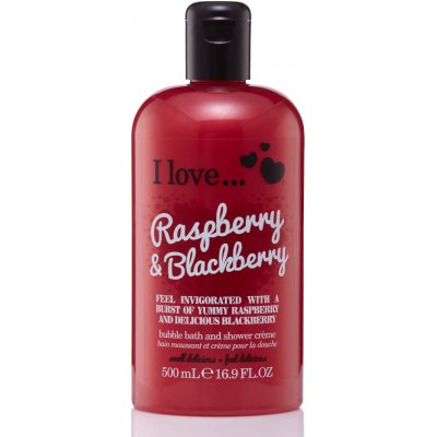 I Love Bubble Bath & Shower Crème Raspberry Blackberry sprchový krém 500 ml – Hledejceny.cz