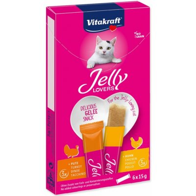 Vitakraft Jelly Lovers kuře a krůta 6 x 15 g – Hledejceny.cz