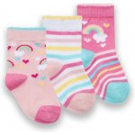 Cotton Rich Ponožky kojenecké dívčí duha 3 páry – Zboží Dáma