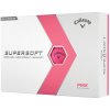 Golfový míček Callaway Supersoft 23 2-plášťové růžové 3 ks