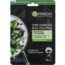 Garnier Pure Charcoal černá textilní maska s extraktem z černého čaje 28 g