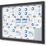Jansen Display Venkovní vitrína typu T určená pro 18x A4 Antracit, 1465 x 1067 mm – Zboží Živě