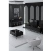 Obývací stěna Hanah Home Living Room Furniture Set Lord Black Silver Black Silver