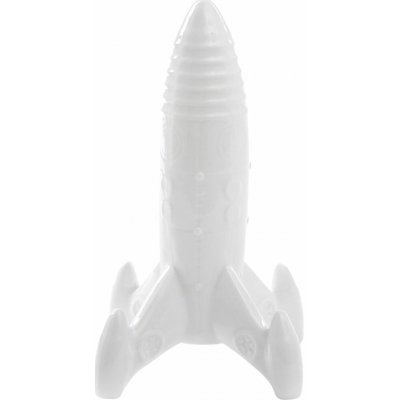 Dekorační figurka MEMORABILIA MY SPACESHIP 27 cm, bílá, porcelán, Seletti – Hledejceny.cz