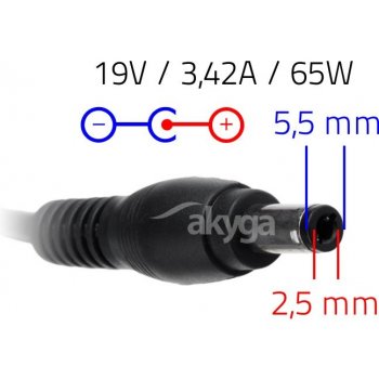 Akyga 19V 3.42A 65W AK-ND-01 - neoriginální