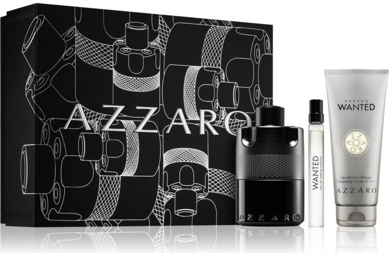 Azzaro The Most Wanted sprchový gel a šampon 2 v 1 75 ml + EDP 100 ml +EDP 10 ml