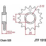 JT Sprockets JTF 1515-15 – Zboží Mobilmania