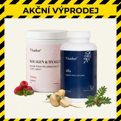 Vitaden | Beauty Kolagen 666 g + Alfa pro muže 195 g – Hledejceny.cz