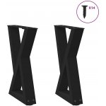 Omaxi 958656 Nohy konferenčního stolku 2 ks černé 38 x 42-43,3 cm ocelové – Sleviste.cz