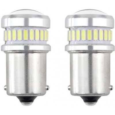 CANBUS 3014 LED žárovky 24 x SMD + 3030 6 x SMD 1156 (R5W, R10W) P21 Bílá, 12 V / 24 V. | Zboží Auto