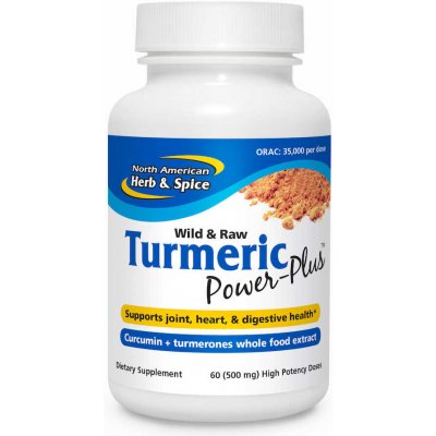 North American Herb & Spice Turmeric Power Plus 60 ks