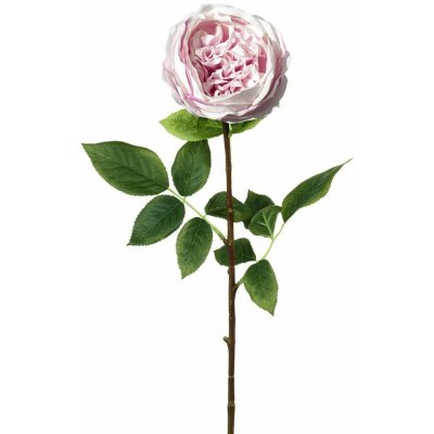 Dekorace umělá růžová růže Rose Lora - 71 cm – Zbozi.Blesk.cz