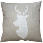 Clayre & Eef Béžový s jelenem Deer 45 x 45 cm – Zboží Dáma