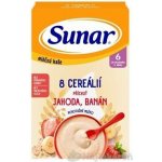Sunar mléčná kaše 8 cereálií jahoda banán 210 g – Sleviste.cz